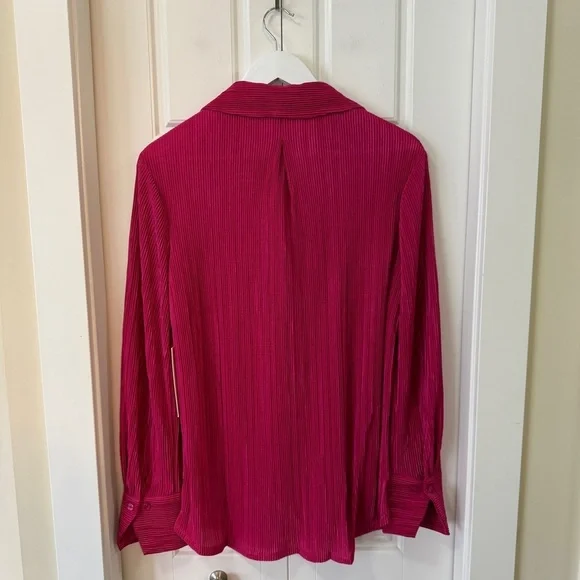 Haver & Blair Pink Button-Up Blouse | Medium - Picture 6 of 7